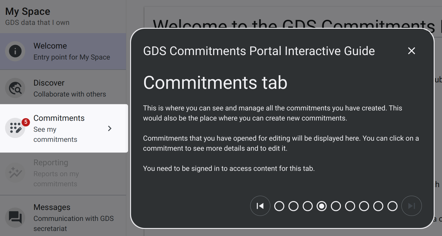 Interactive Guide step