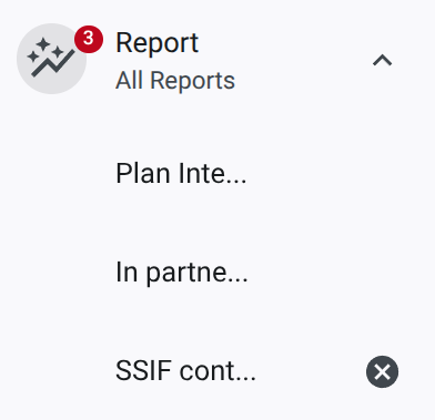 all reports menu screenshot